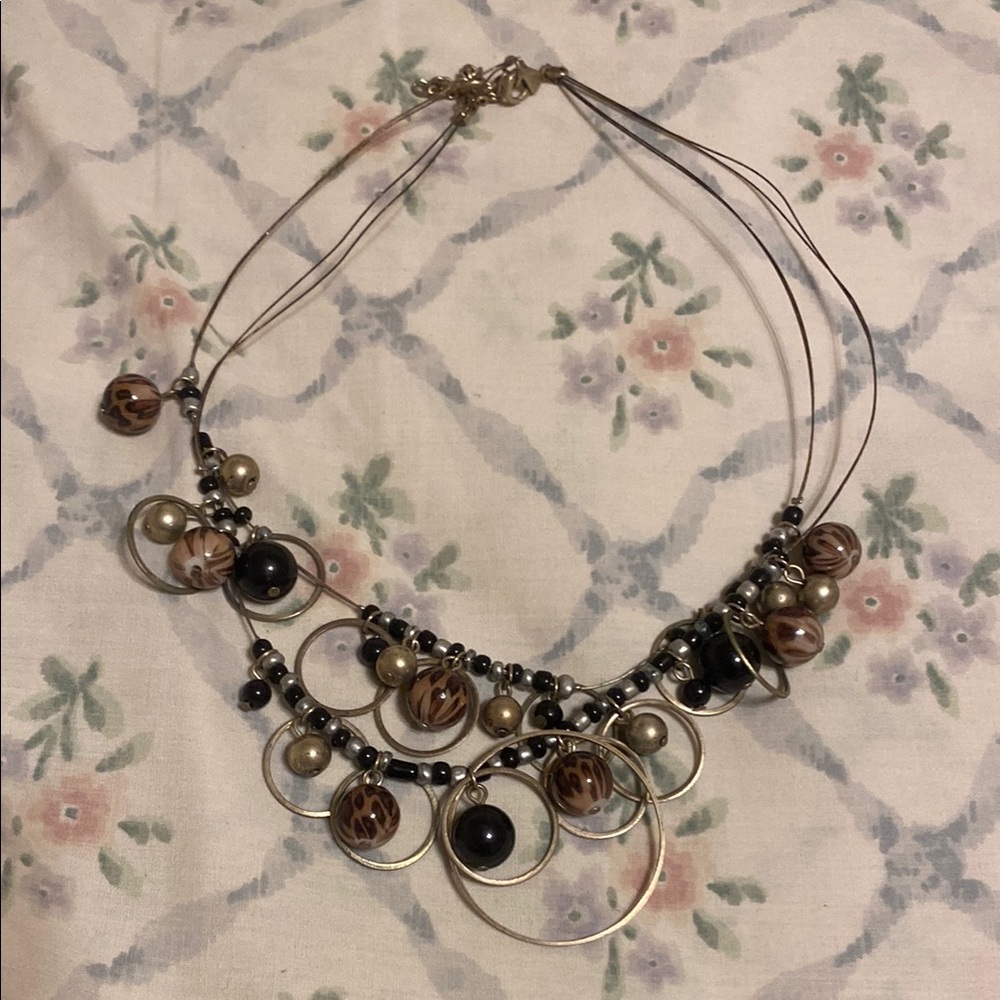 Elegant Multi-Color Beaded Necklace